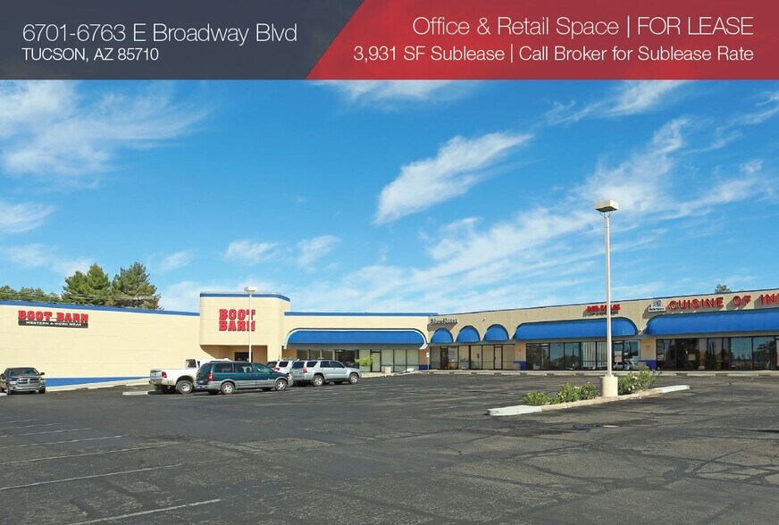 6701-6763 E Broadway Blvd, Tucson, AZ à louer - Photo de l’immeuble – Image 2 sur 9