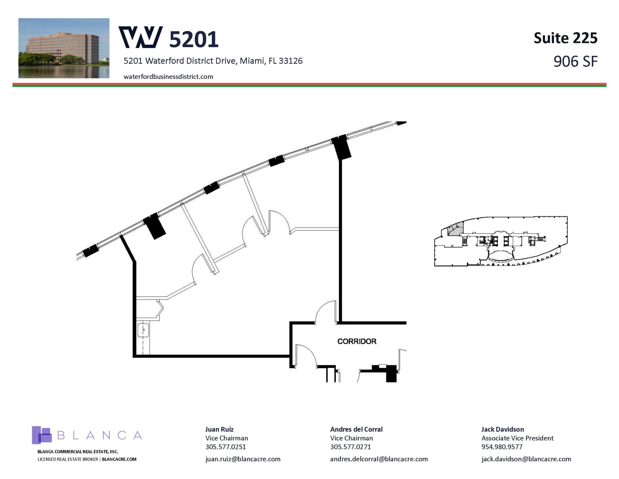 5200 Waterford District Dr, Miami, FL à louer Plan d’étage– Image 1 sur 1