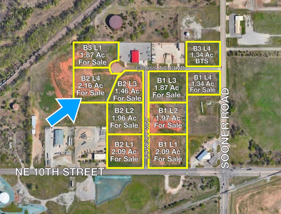5330 Crosstie Blvd, Oklahoma City, OK à vendre Aérien– Image 1 sur 2