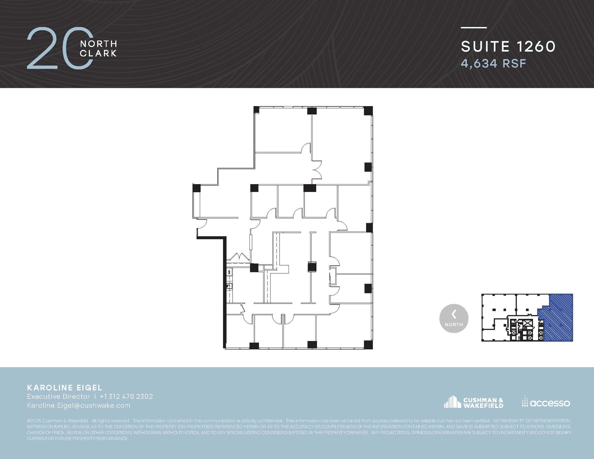 20 N Clark St, Chicago, IL à louer Plan d’étage– Image 1 sur 1