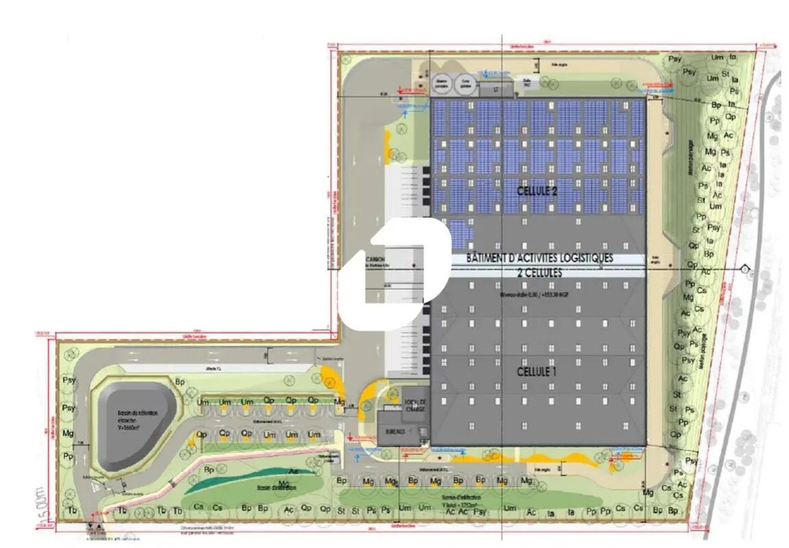 Industriel/Logistique dans Eslettes à louer Plan de site– Image 1 sur 2