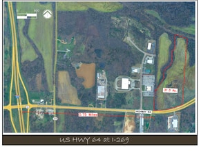 12757 U.S. Highway 64 Hwy, Eads, TN - VUE AÉRIENNE  vue de carte - Image1