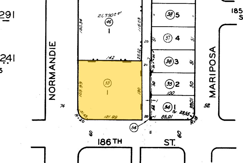 18512-18528 S Normandie Ave, Gardena, CA à vendre - Plan cadastral – Image 2 sur 6