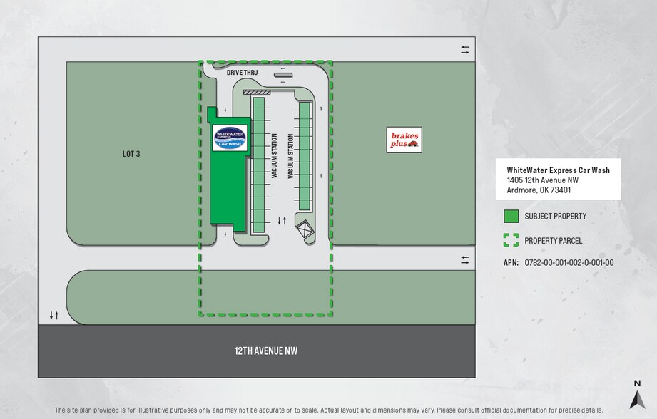 1405 12th NE ave, Ardmore, OK à vendre - Plan de site – Image 2 sur 5