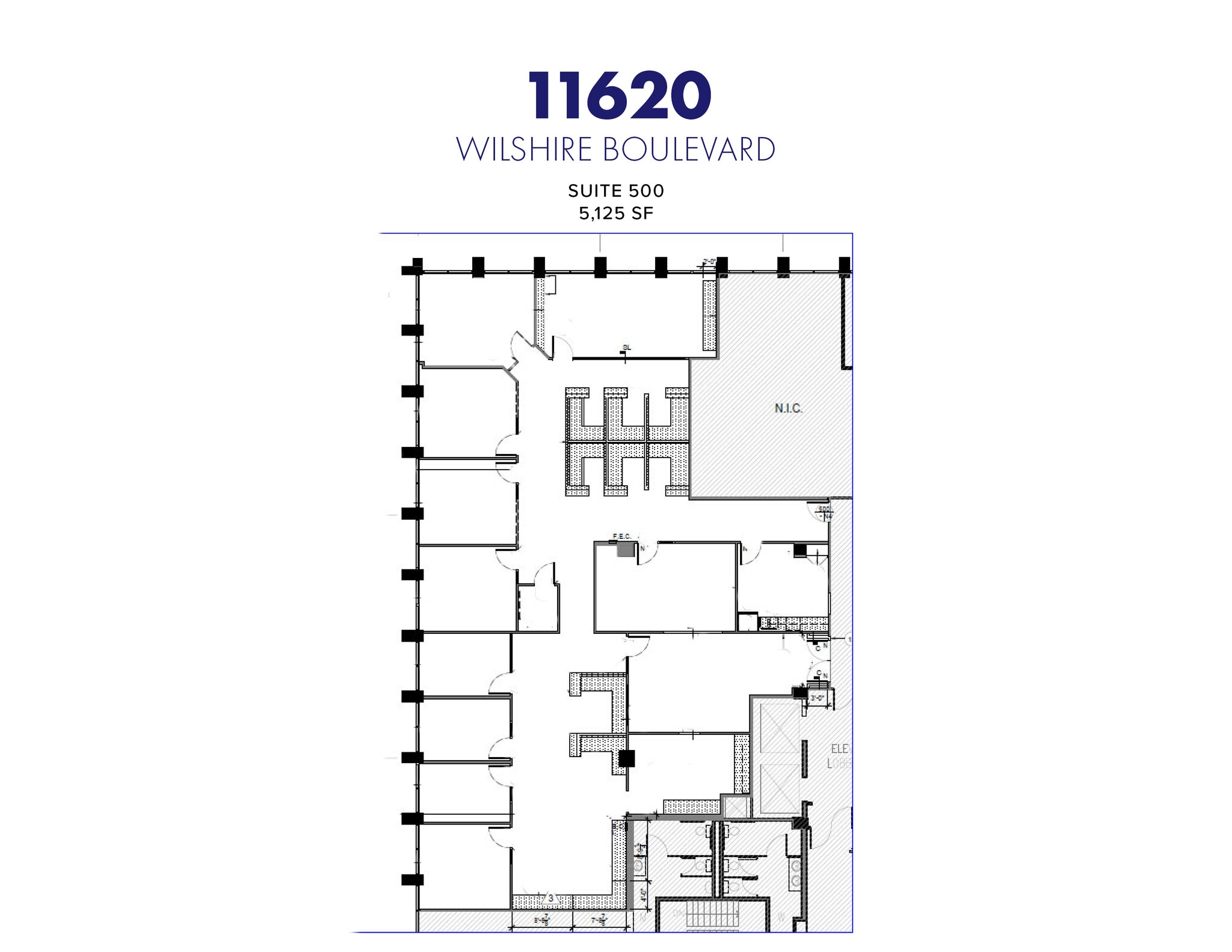 11620 Wilshire Blvd, Los Angeles, CA à louer Plan d’étage– Image 1 sur 1