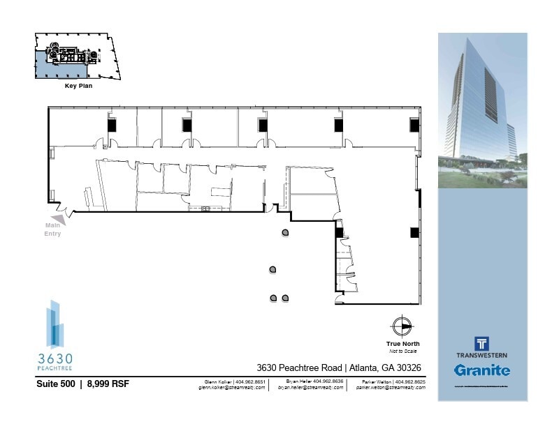 3630 Peachtree Rd NE, Atlanta, GA à louer Plan d’étage– Image 1 sur 1