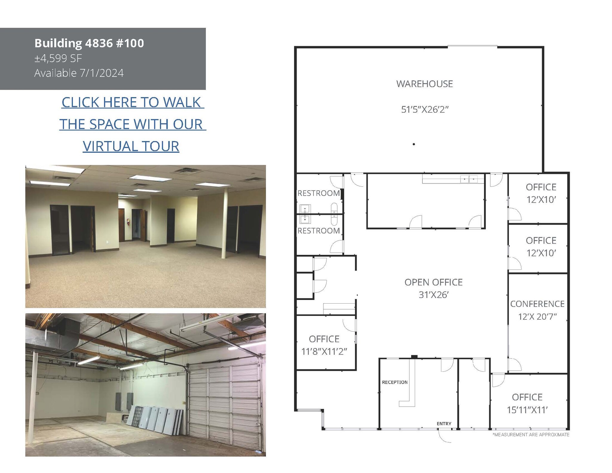 4820 E McDowell Rd, Phoenix, AZ à louer Plan d’étage– Image 1 sur 1