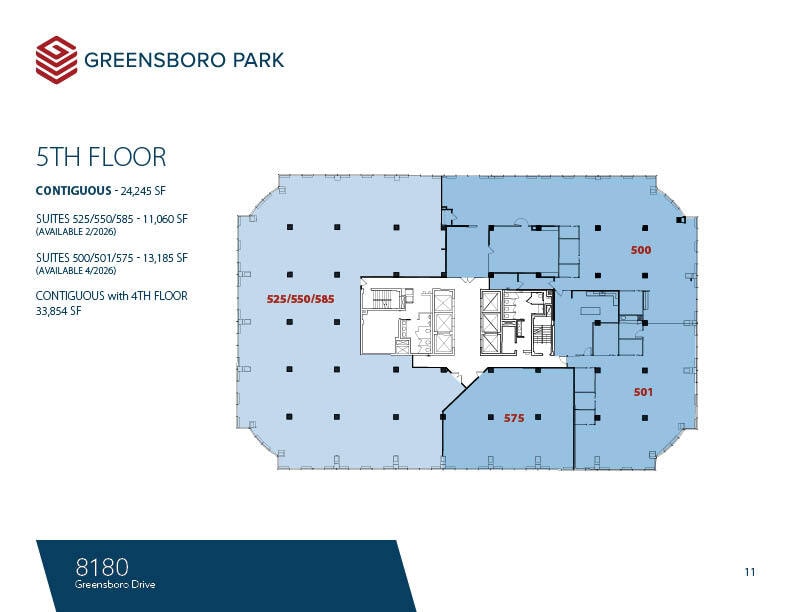 8180-8200 Greensboro Dr, McLean, VA à louer Plan d’étage– Image 1 sur 1