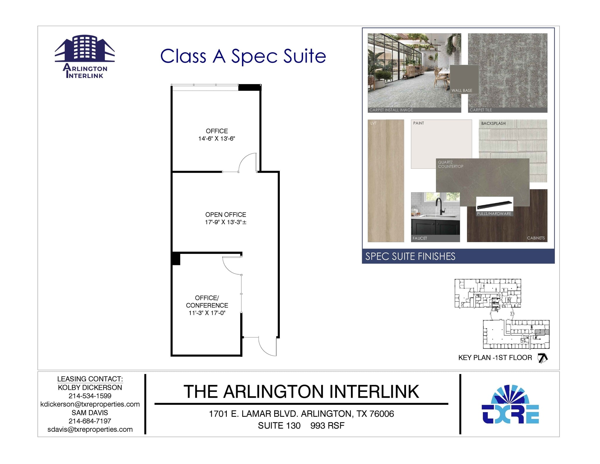1701 E Lamar Blvd, Arlington, TX à louer Plan d’étage– Image 1 sur 1