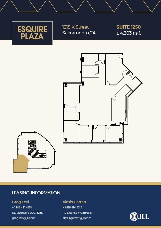 1213-1215 K St, Sacramento, CA à louer Plan d’étage– Image 1 sur 1