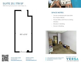 386 Pennsylvania Ave, Glen Ellyn, IL à louer Plan d’étage– Image 1 sur 1