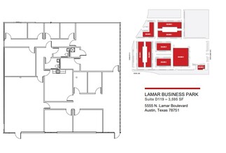 5555 N Lamar Blvd, Austin, TX à louer Plan d’étage– Image 1 sur 1