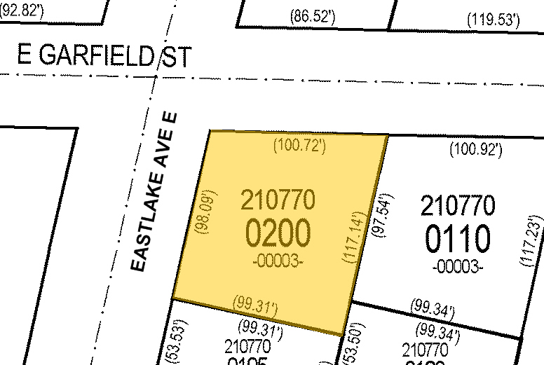 1550 Eastlake Ave E, Seattle, WA à louer - Plan cadastral – Image 2 sur 2