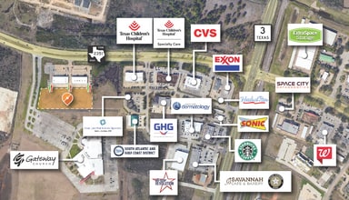 780 Clear Lake City Blvd, Webster, TX - VUE AÉRIENNE  vue de carte