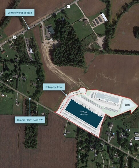 10 Enterprise Dr, Johnstown, OH à louer - Plan de site – Image 2 sur 3