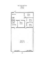 5002 S 40th St, Phoenix, AZ à louer Plan d’étage– Image 1 sur 1