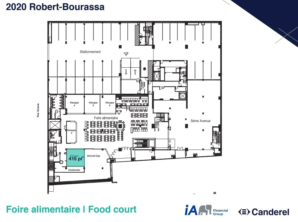 2020 Boul Robert-Bourassa, Montréal, QC à louer Plan d’étage– Image 1 sur 1