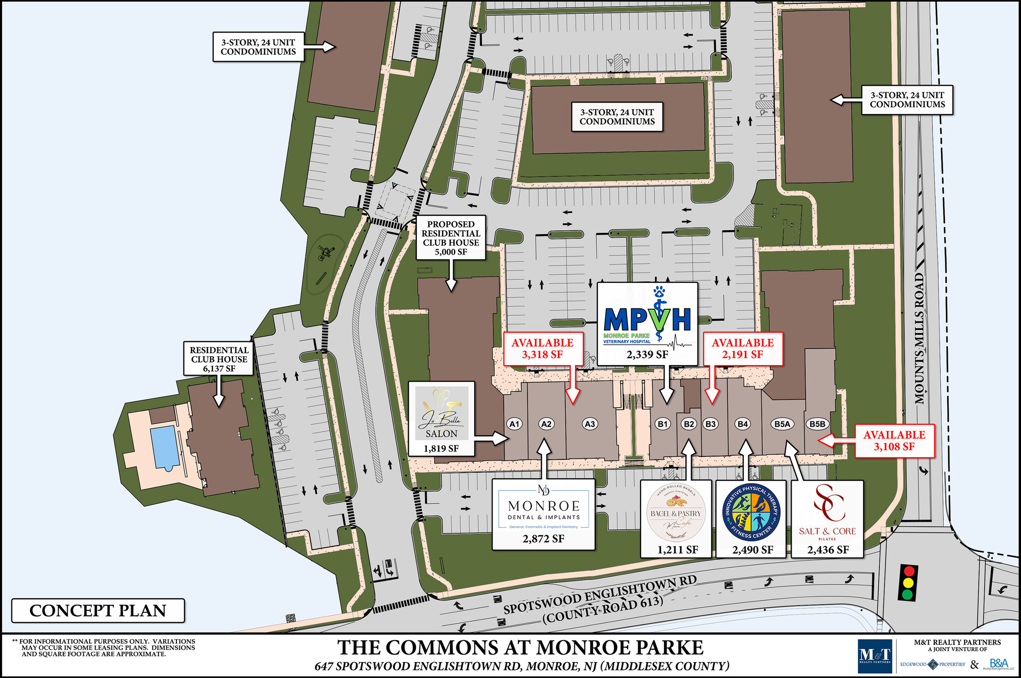 623 Spotswood-Englishtown Rd, Monroe Township, NJ à louer Plan de site– Image 1 sur 1
