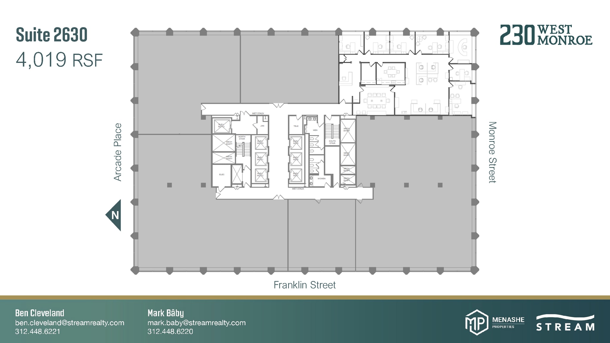 230 W Monroe St, Chicago, IL à louer Plan d’étage– Image 1 sur 1