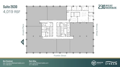 230 W Monroe St, Chicago, IL à louer Plan d’étage– Image 1 sur 1