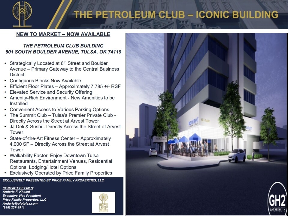 601 S Boulder Ave, Tulsa, OK à louer Photo de l’immeuble– Image 1 sur 12