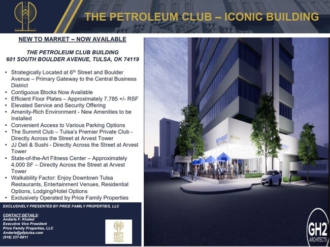 Plus de détails pour 601 S Boulder Ave, Tulsa, OK - Bureau, Local commercial à louer