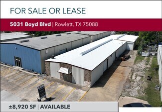 Plus de détails pour 5031 Boyd Blvd, Rowlett, TX - Industriel/Logistique à vendre