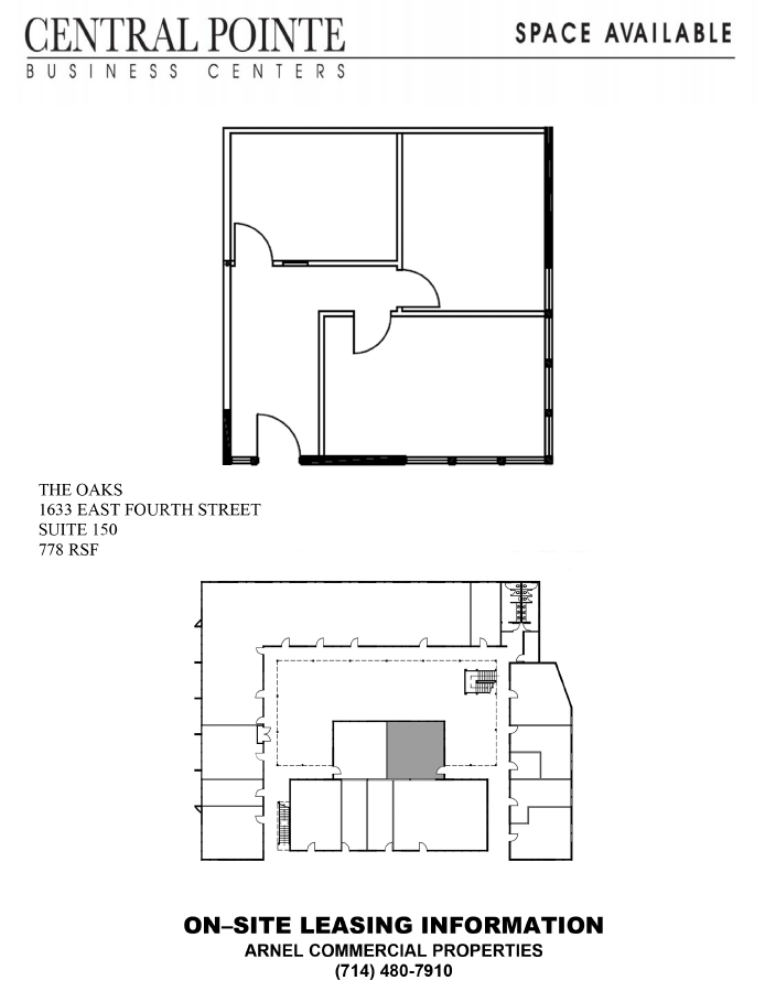 1633 E 4th St, Santa Ana, CA à louer Plan d’étage– Image 1 sur 1