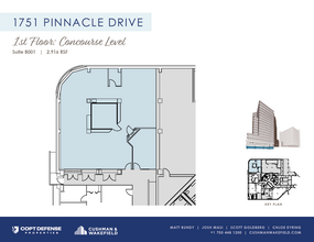 1751 Pinnacle Dr, McLean, VA à louer Plan d’étage– Image 1 sur 1