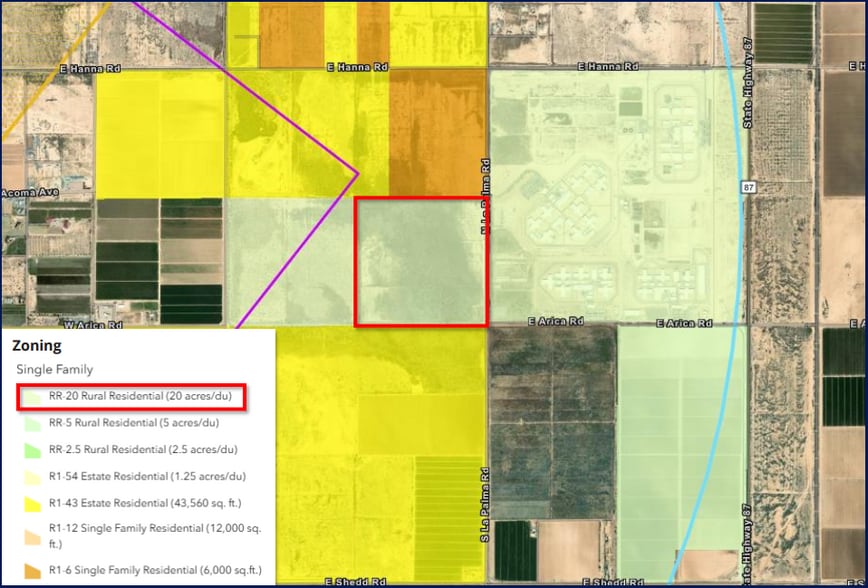 NWC Arica Rd & La Palma Rd, Eloy, AZ à vendre - Aérien – Image 3 sur 3