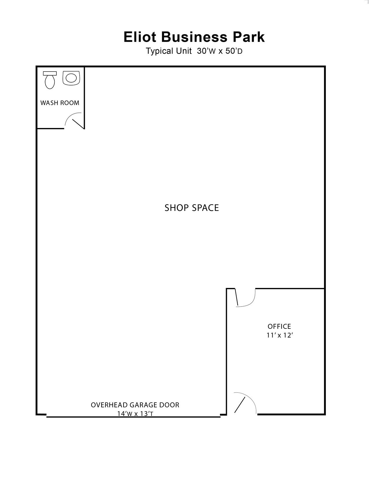 406 Harold Dow Hwy, Eliot, ME à louer Plan d’étage– Image 1 sur 1