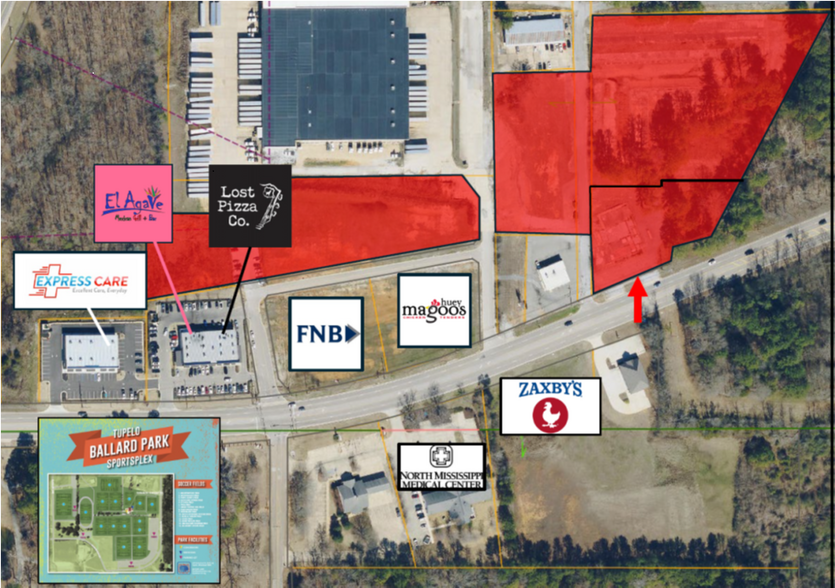 3406 West Main St, Tupelo, MS à vendre - Photo de l’immeuble – Image 1 sur 6