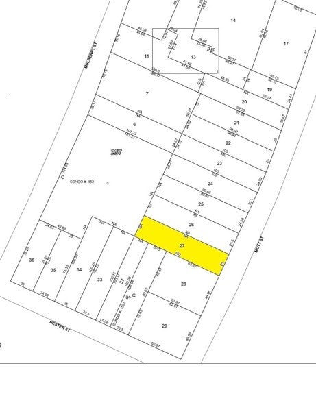 127 Mott St, New York, NY à louer - Plan cadastral – Image 3 sur 3