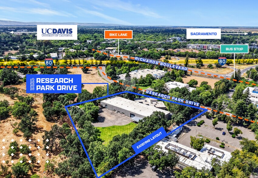1222 Research Park Dr, Davis, CA à vendre - Aérien – Image 1 sur 2