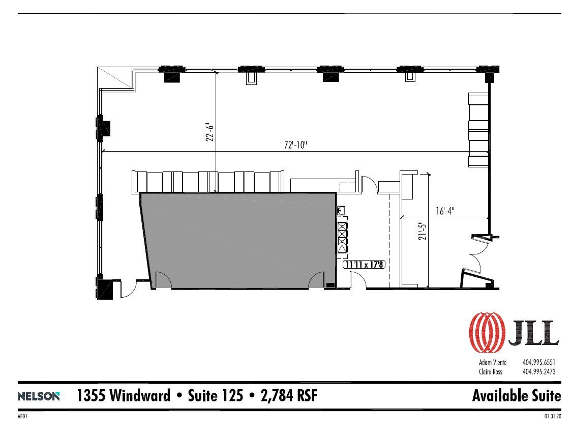 1355 Windward Concourse, Alpharetta, GA à louer Plan d’étage– Image 1 sur 1