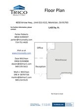 4650 Arrow Hwy, Montclair, CA à louer Plan de site– Image 1 sur 1