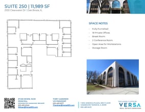2100 Clearwater Dr, Oak Brook, IL à louer Plan d’étage– Image 1 sur 2