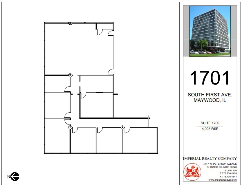 1701 S 1st Ave, Maywood, IL à louer Plan d’étage– Image 1 sur 1