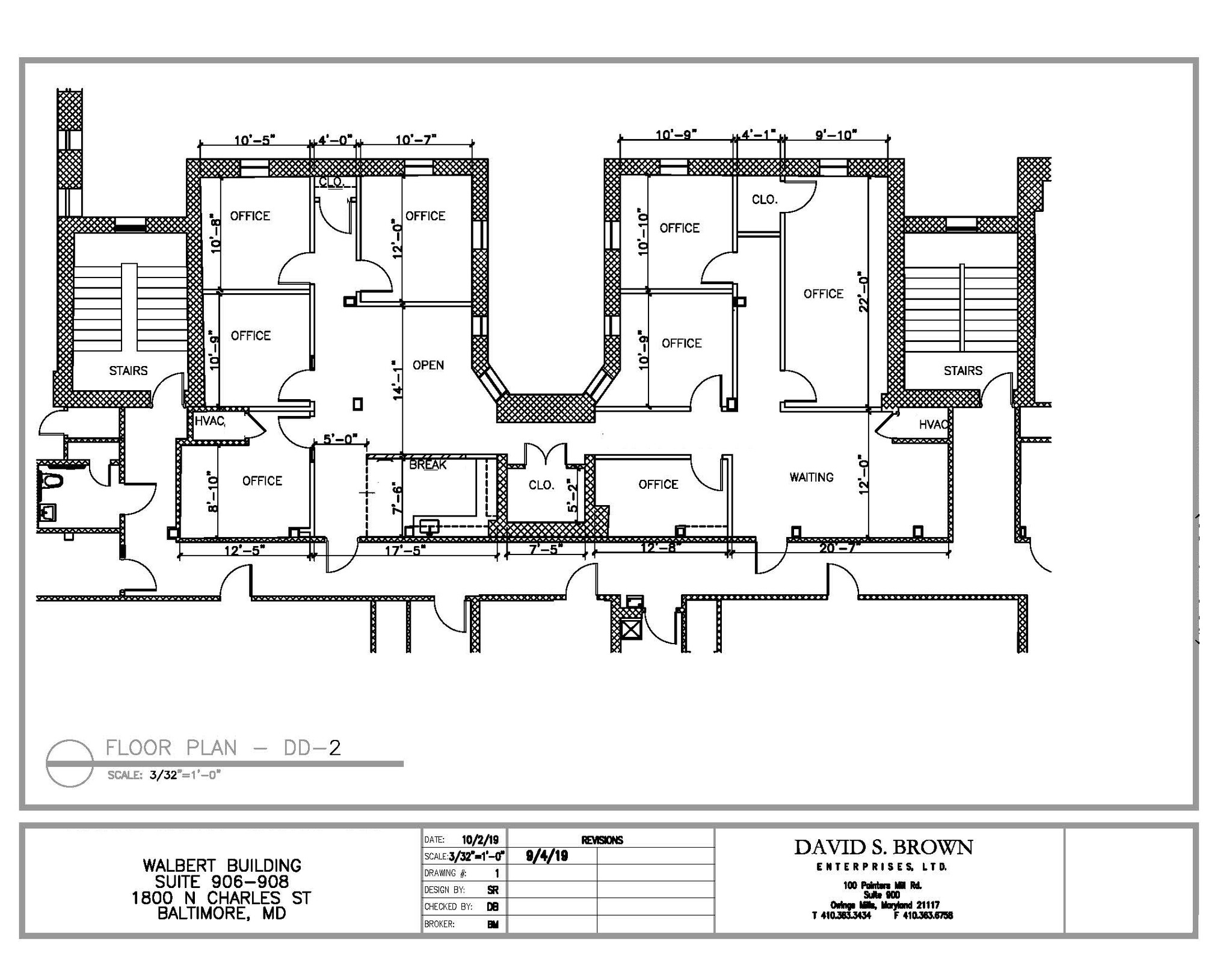 1800 N Charles St, Baltimore, MD à louer Plan d’étage– Image 1 sur 1