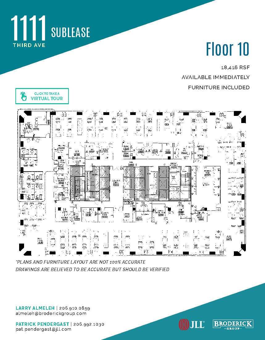 1111 3rd Ave, Seattle, WA à louer Plan d’étage– Image 1 sur 1