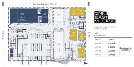 330 E 3rd St, Long Beach, CA à louer Plan de site– Image 1 sur 1