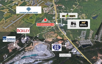 139 Winebarger Cir, Lynchburg, VA - Vue aérienne  vue de carte