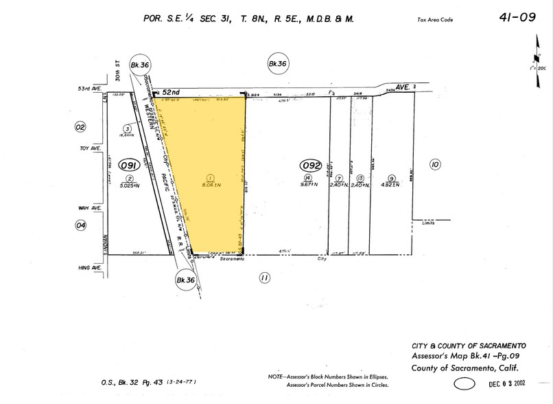 3100 52nd Ave, Sacramento, CA à vendre - Plan cadastral – Image 3 sur 29