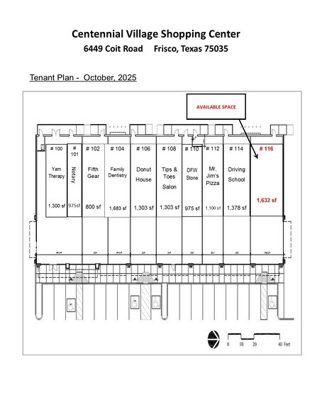 6449-6549 Coit Rd, Frisco, TX à louer - Plan de site – Image 2 sur 5