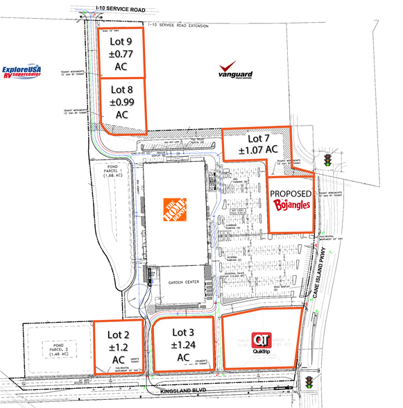 0 Cane Island Pky & Kingsland Blvd, Katy, TX à louer - Plan de site – Image 3 sur 3