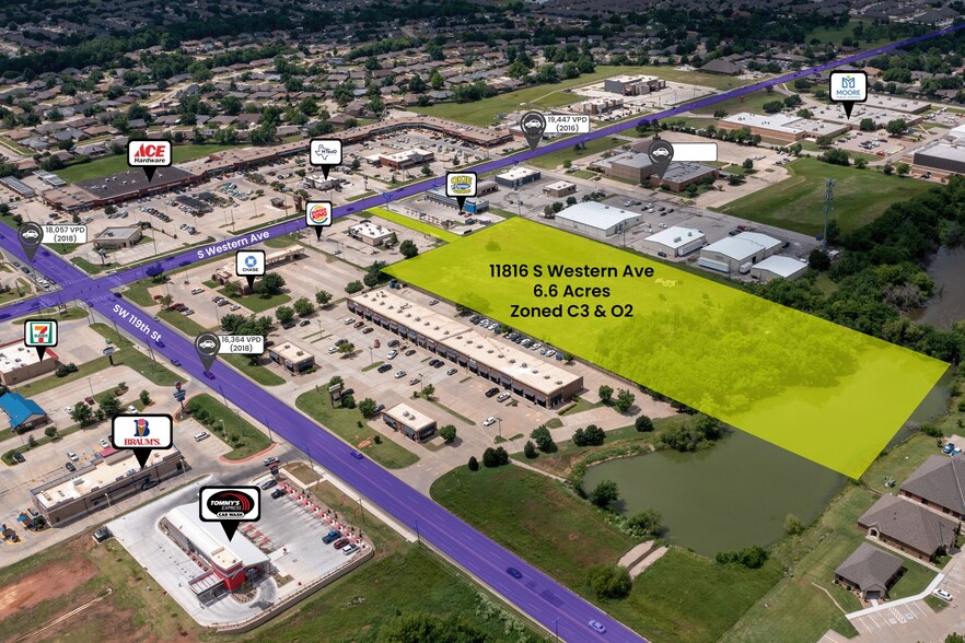 11816 S Western Ave, Oklahoma City, OK à vendre - Aérien – Image 2 sur 16