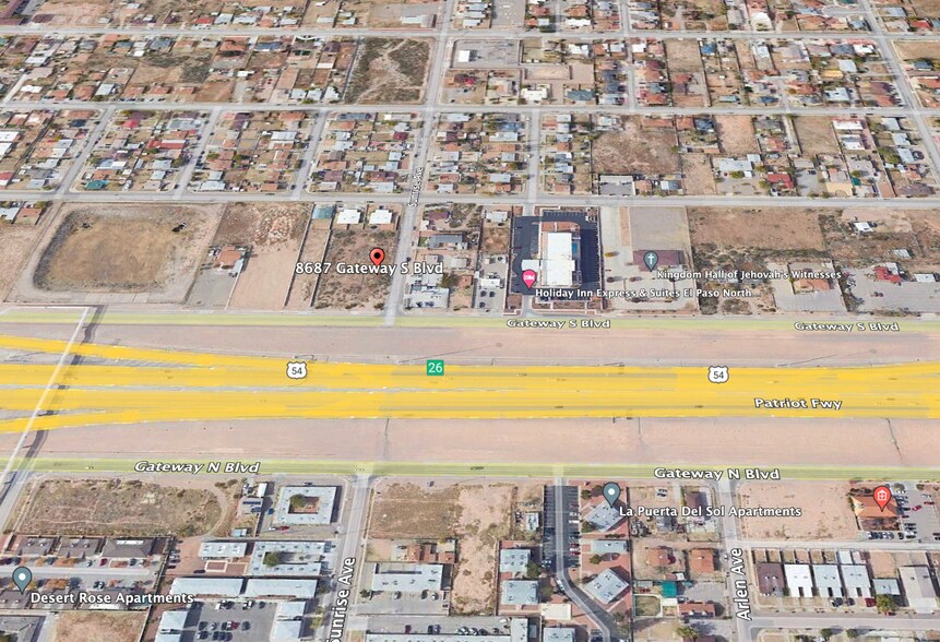8687 Gateway South Blvd, El Paso, TX à vendre - Aérien – Image 2 sur 5