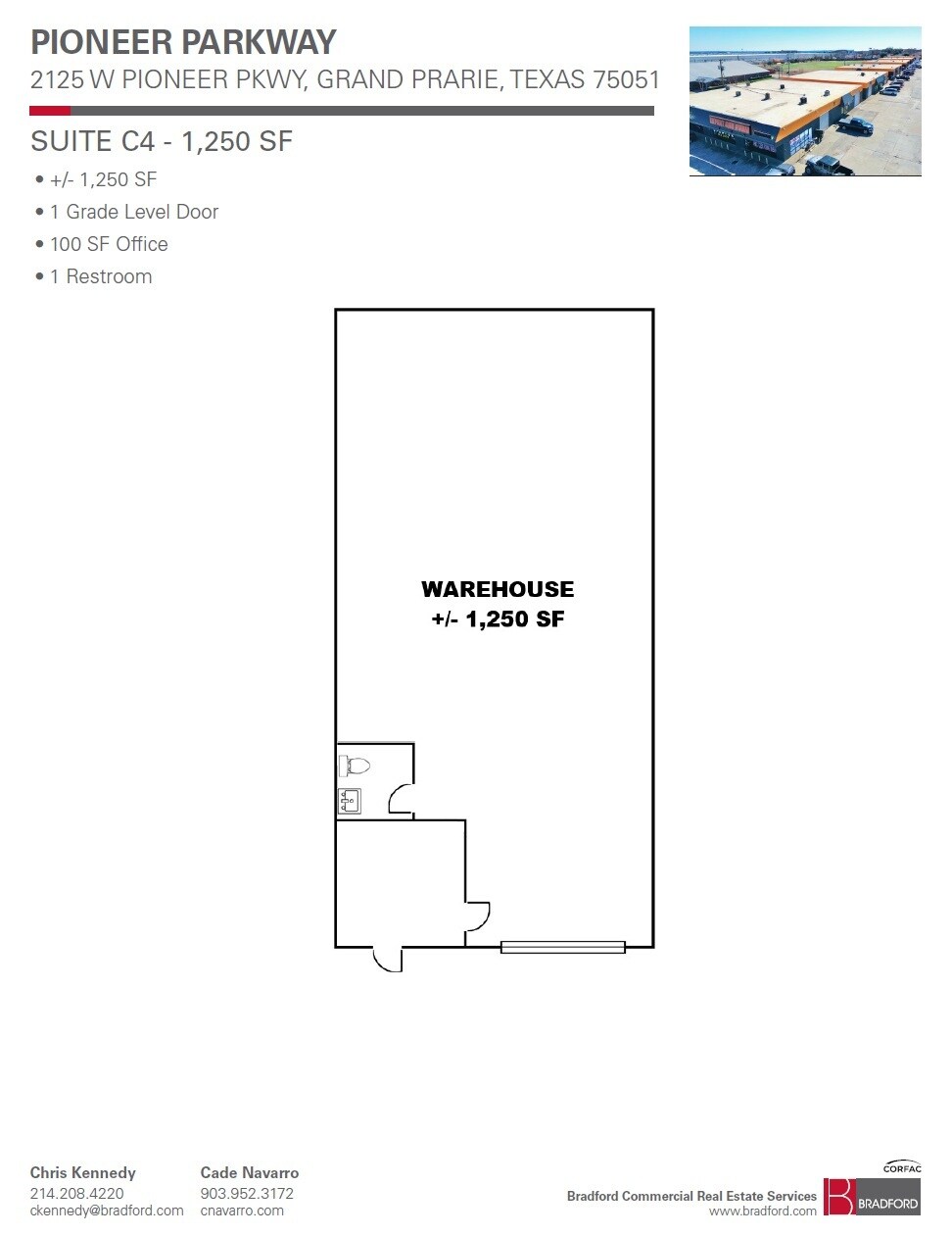 2125 W Pioneer Pky, Grand Prairie, TX à louer Plan d’étage– Image 1 sur 1