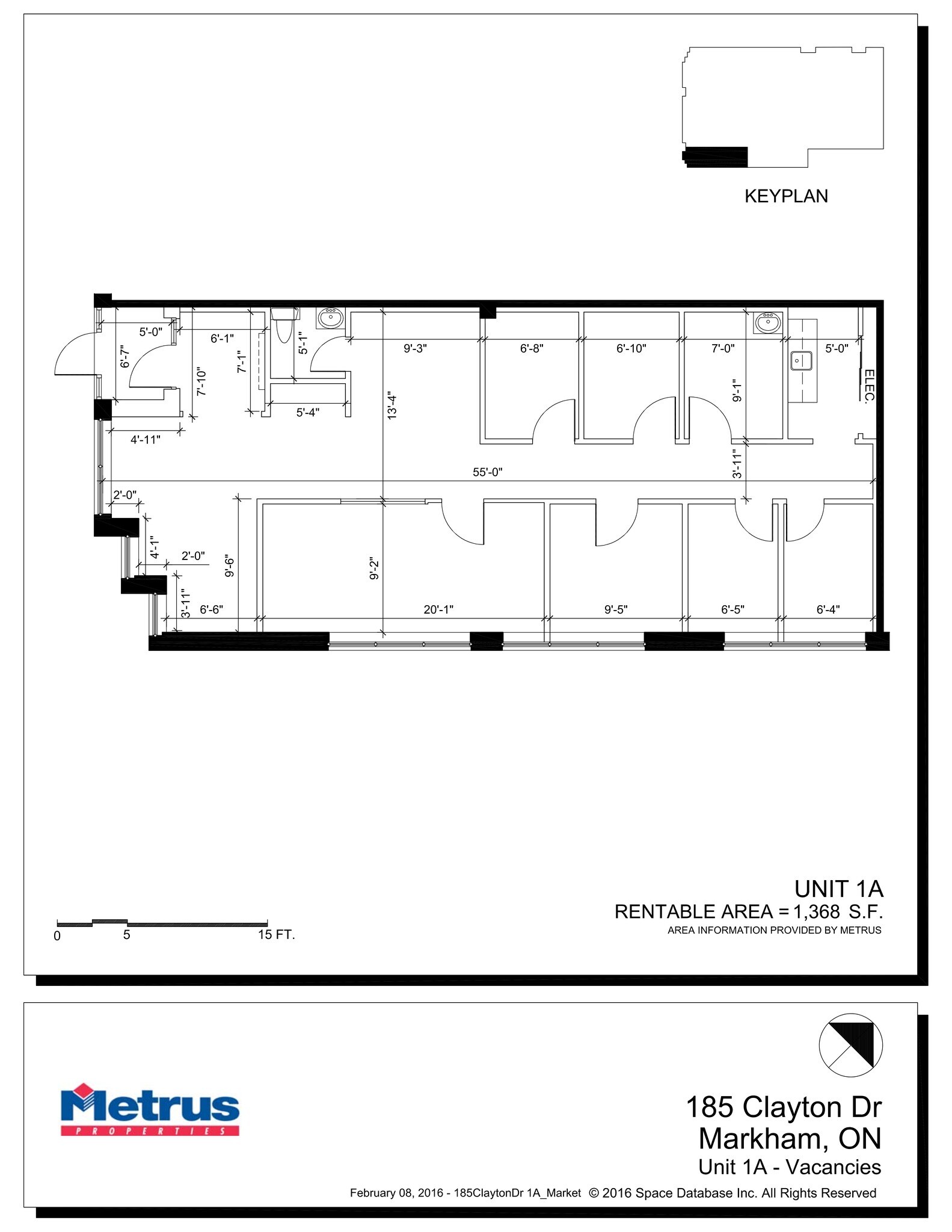 185 Clayton Dr, Markham, ON à louer Plan de site– Image 1 sur 1