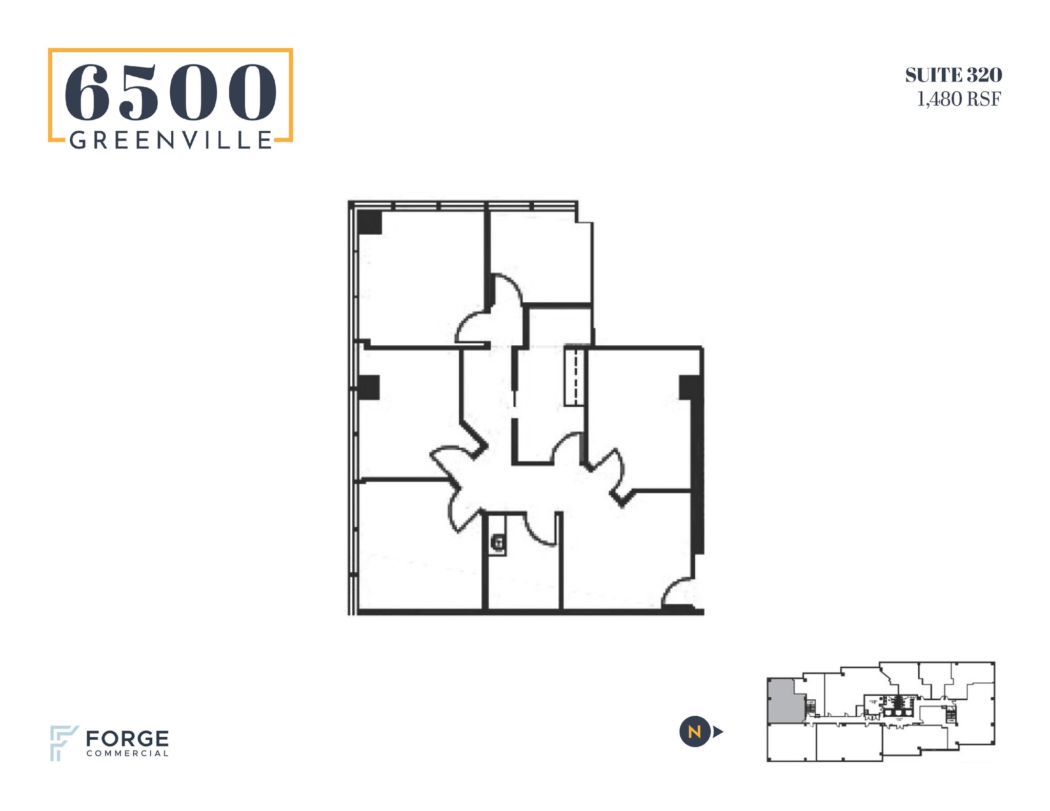 6500 Greenville Ave, Dallas, TX à louer Plan d’étage– Image 1 sur 1